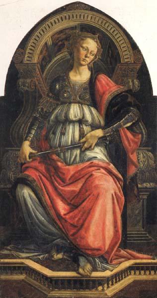 Sandro Botticelli Fortitude Sweden oil painting art
